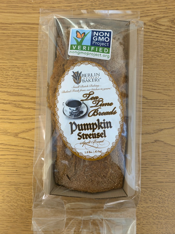 Pumpkin Streusel Spelt Bread